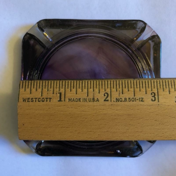 Vintage Purple Glass Ashtray - Picture 6 of 16